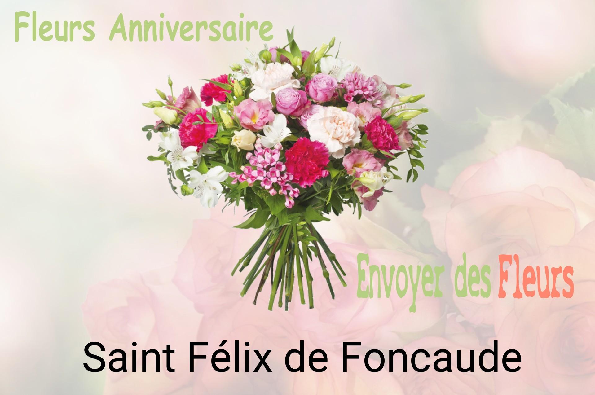Bouquet de fleurs d’anniversaire livré à Saint-Félix-de-Foncaude